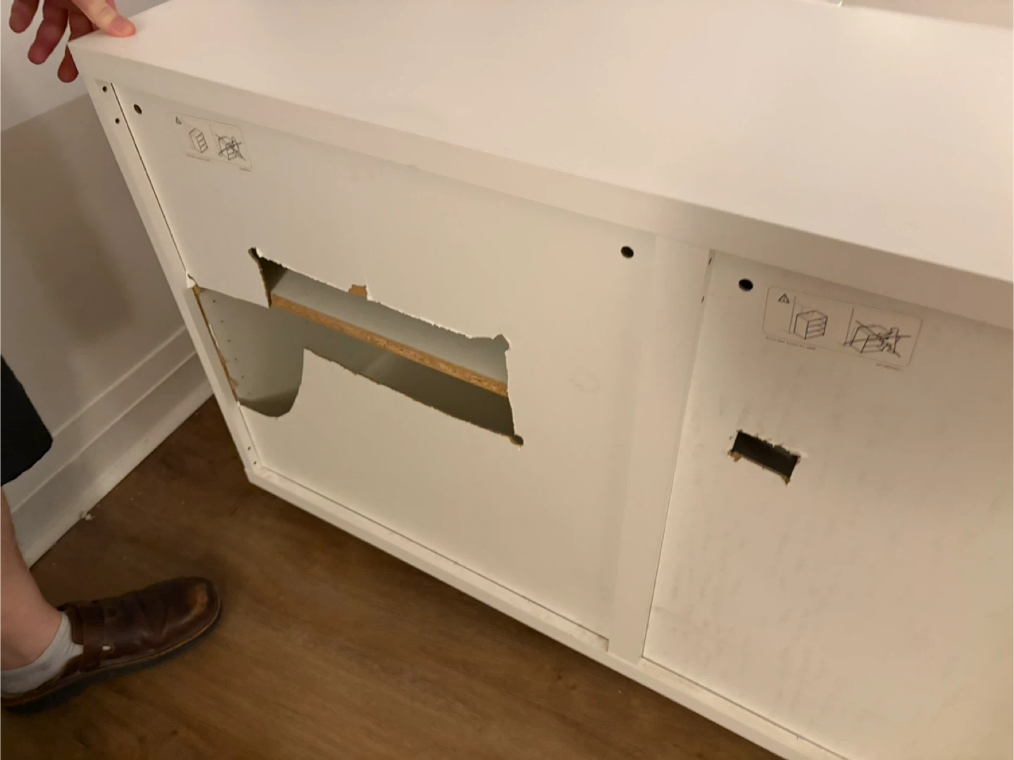 BESTÅ Wall-mounted cabinet combination, white/Lappviken white - photo 5