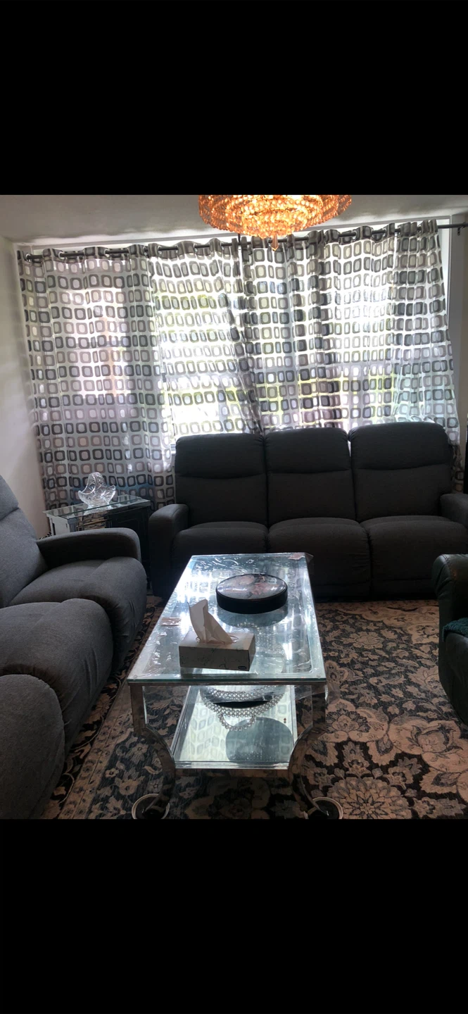 2 pieces LAZ boy Grey Reclining Sofas - photo 2