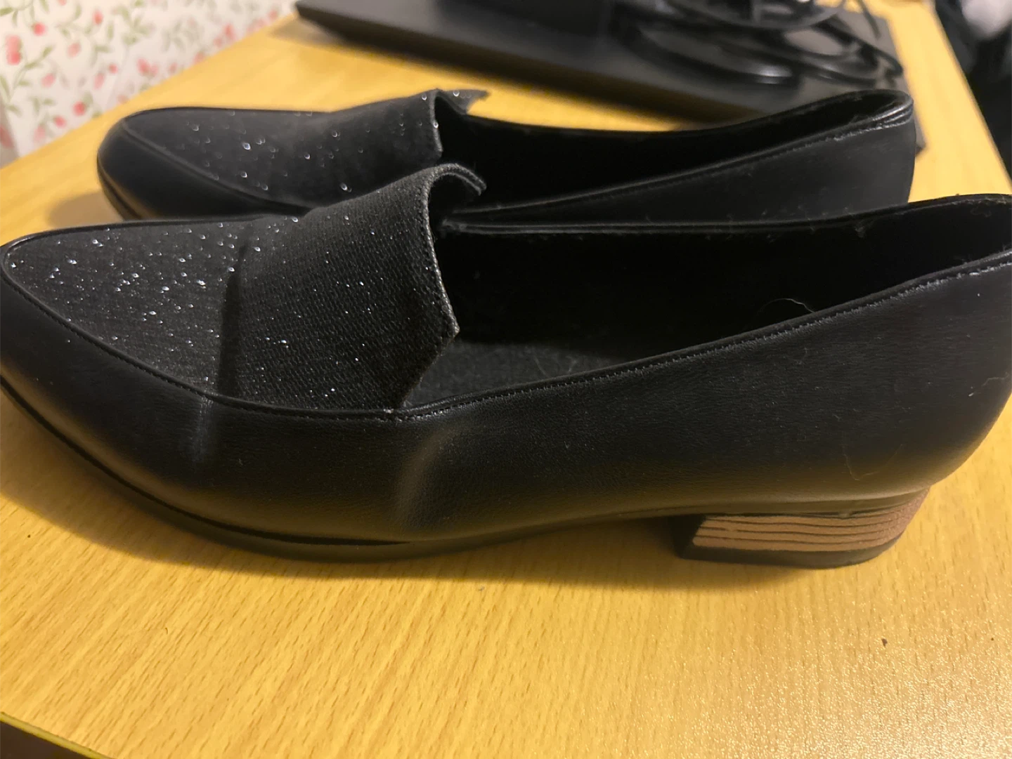 Black Sparkly Loafers - Size 38 - photo 2