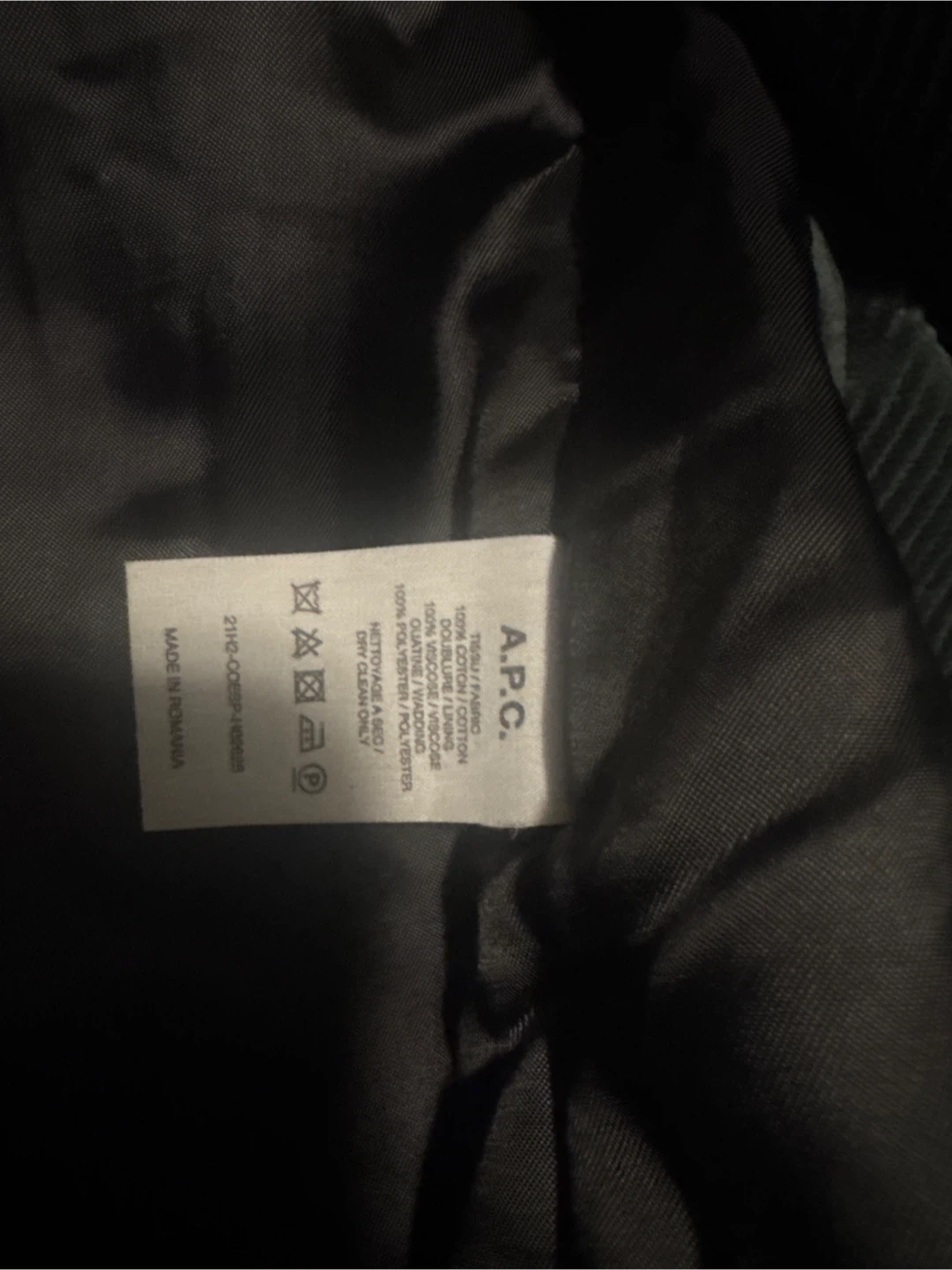 A.P.C. Corduroy Shirt Jacket - Green - XS - photo 3