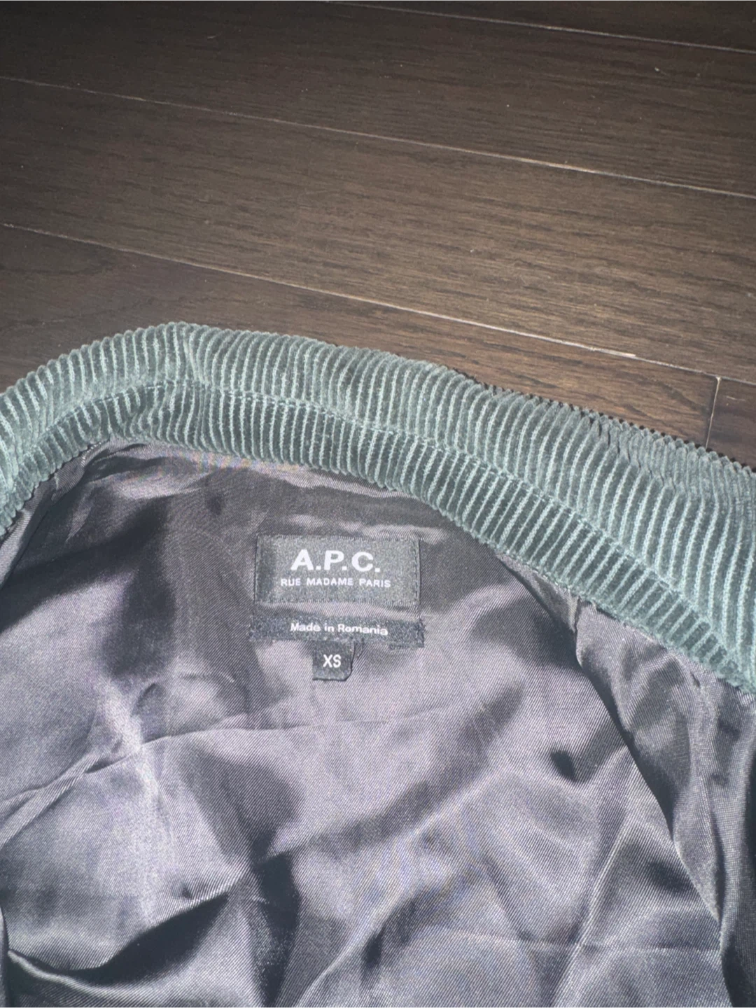 A.P.C. Corduroy Shirt Jacket - Green - XS - photo 2