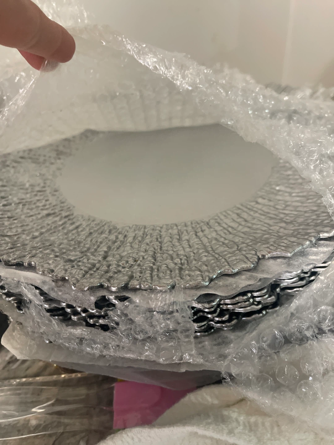 Silver Charger Plates - Set of 12
