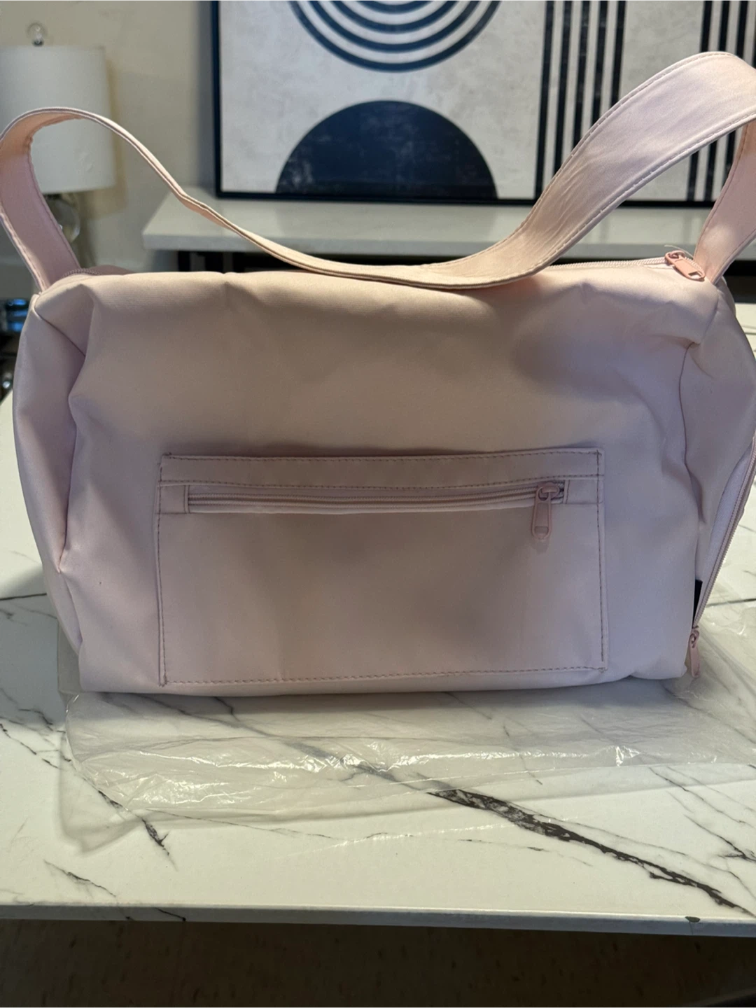 Small Pink Duffle Bag