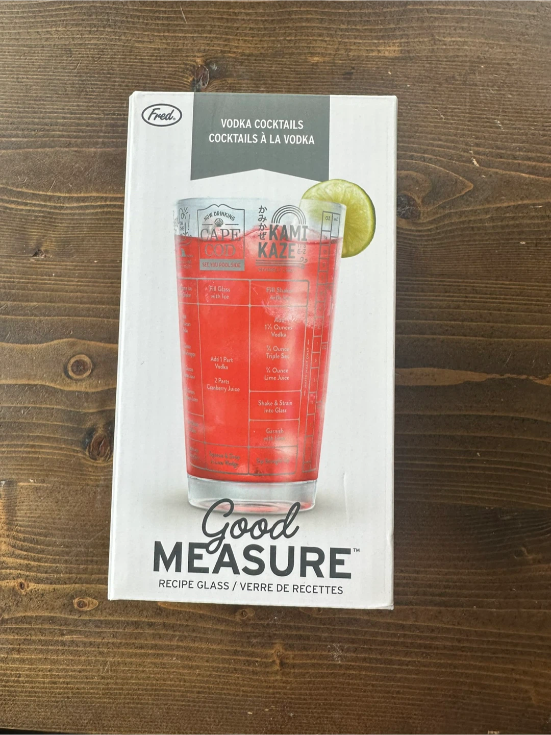 Fred Good Measure Recipe Cocktail Glass