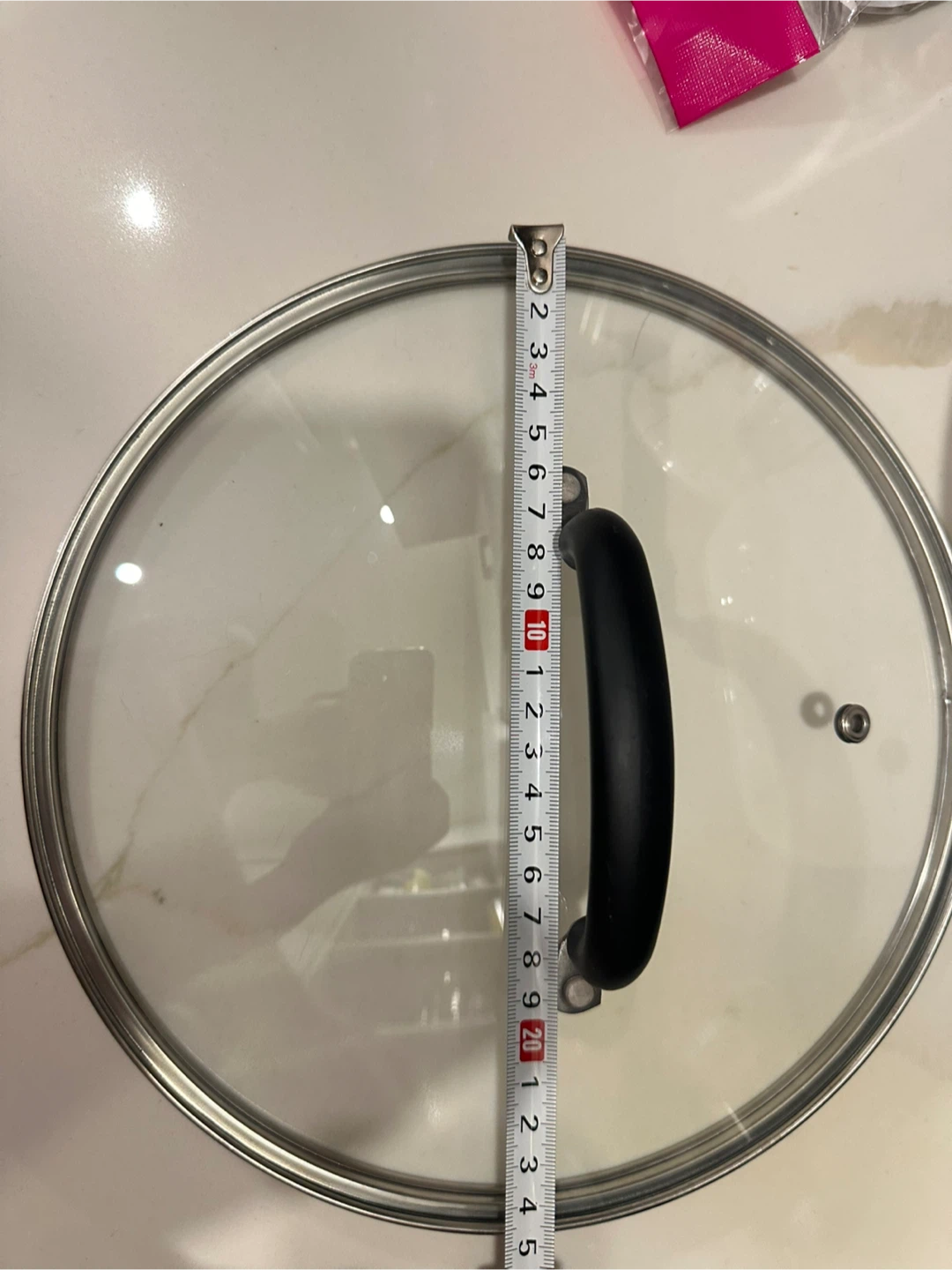 Glass Pot Lid with Black Handle ($3 each, or 10 for all) - photo 2