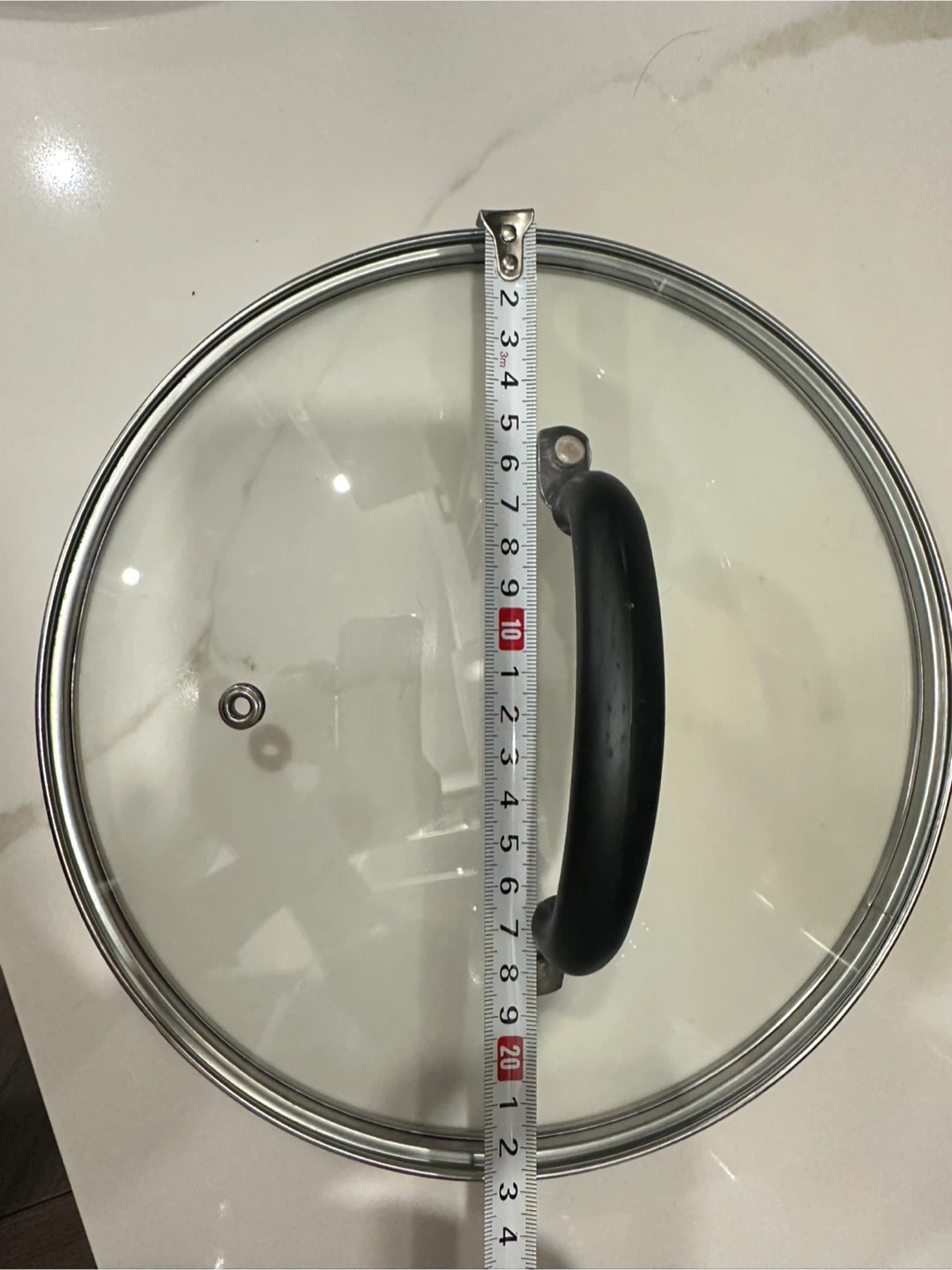 Glass Pot Lid with Black Handle ($3 each, or 10 for all) - photo 3