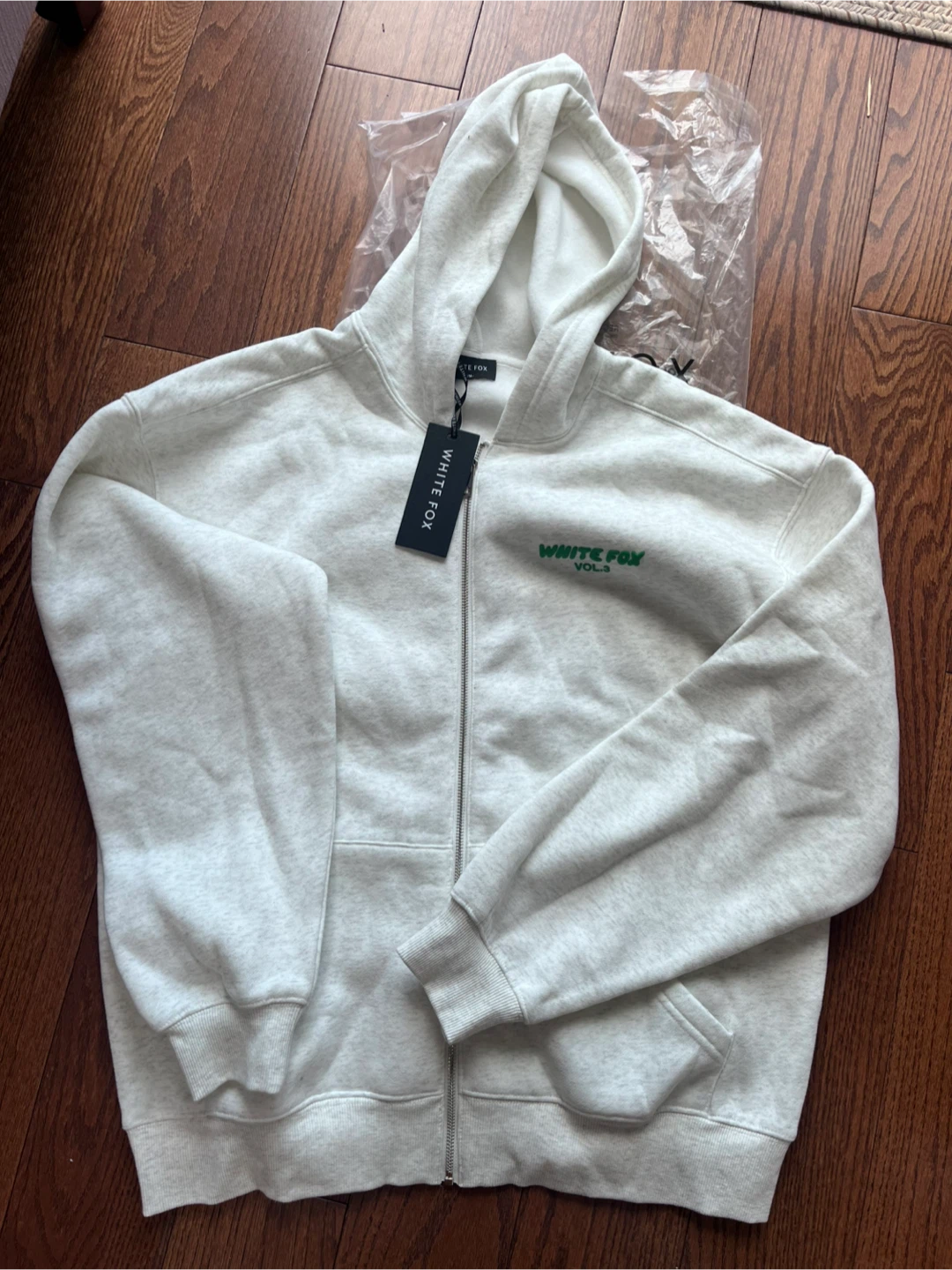 White Fox 'Offstage Zip Front Hoodie' - Glacier Grey (Size S) - photo 2