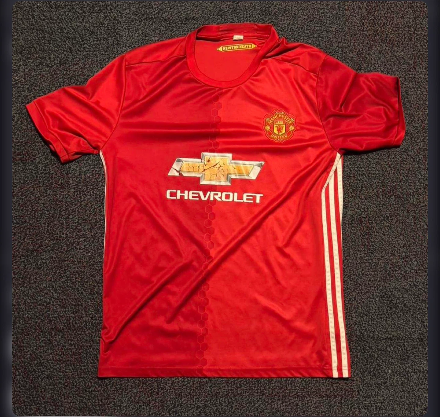 Red Adidas Manchester United 2017/18 Zlatan Ibrahimovic jersey
