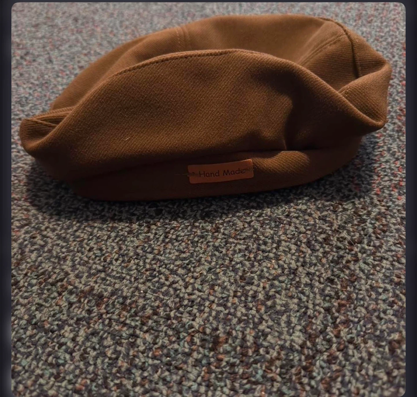 Brown casual steeetwear beret cap - photo 3