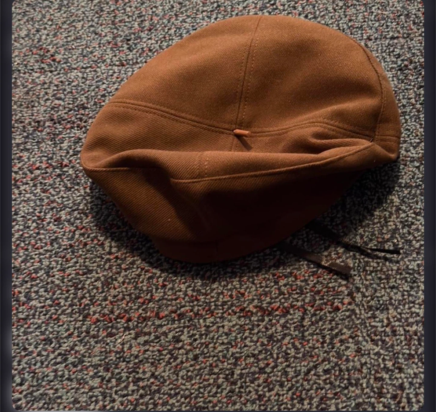 Brown casual steeetwear beret cap