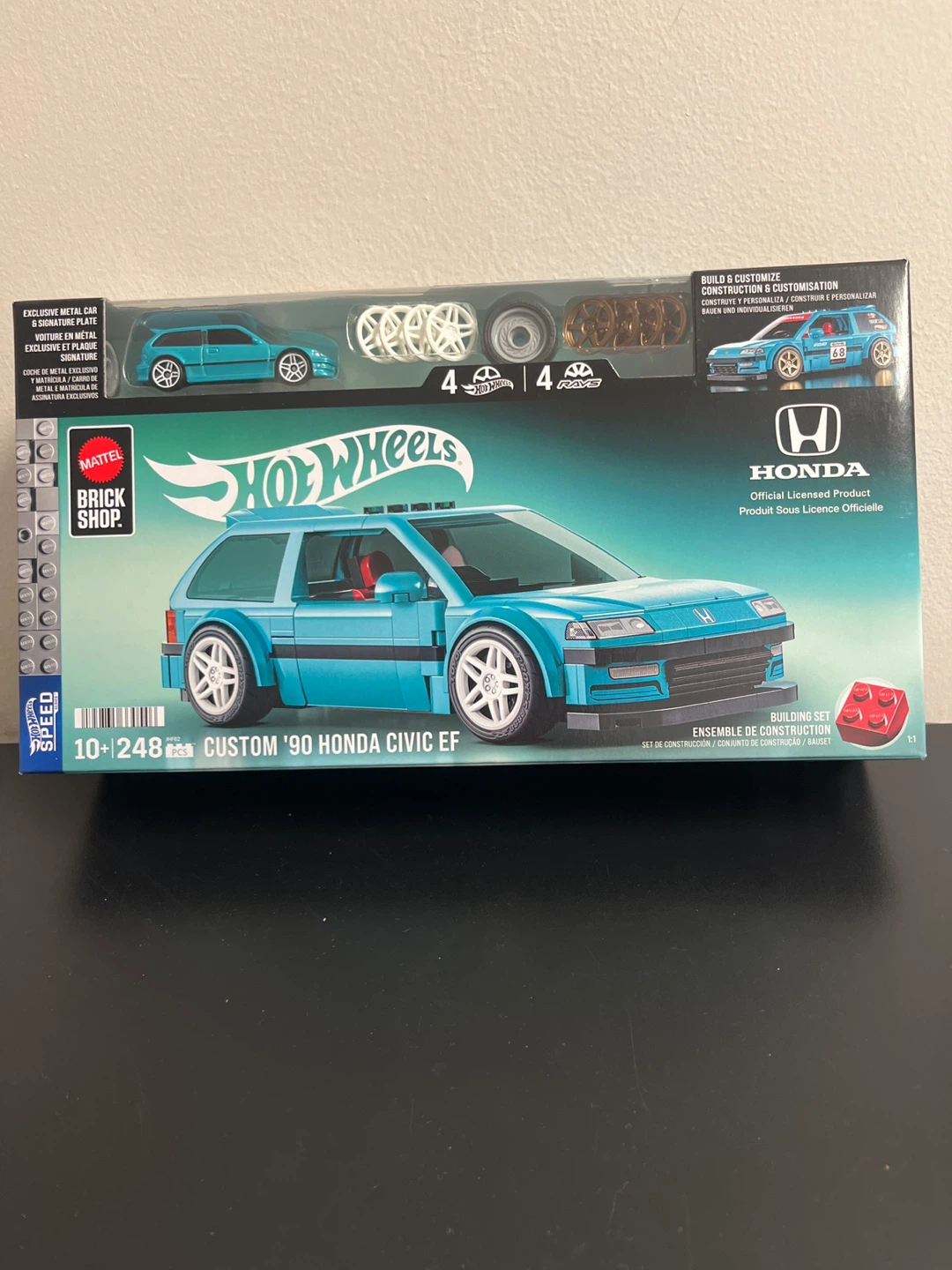 Hot Wheels Custom '90 Honda Civic EF Building Set