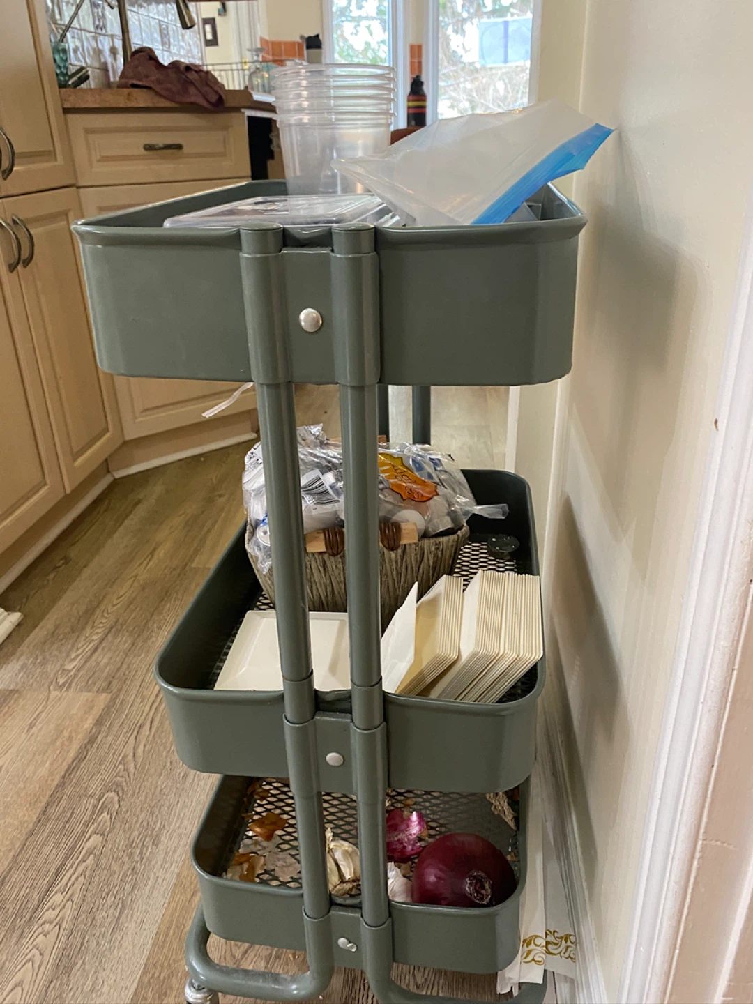 3-Tier Rolling Cart