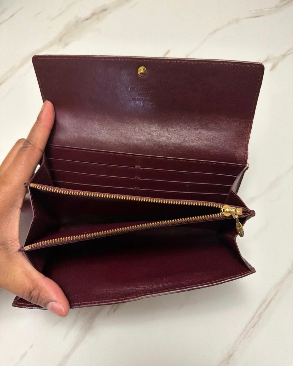 Louis Vuitton Monogram Vernis Long Wallet Burgundy - photo 3