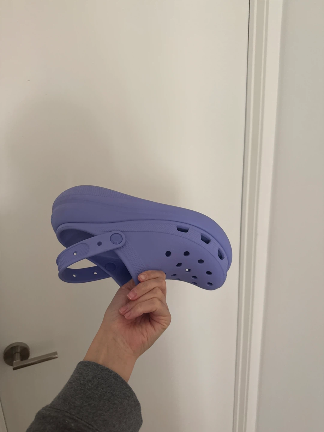 Size W9 Crocs Crush platform Clog Sandals - Lavender - photo 2
