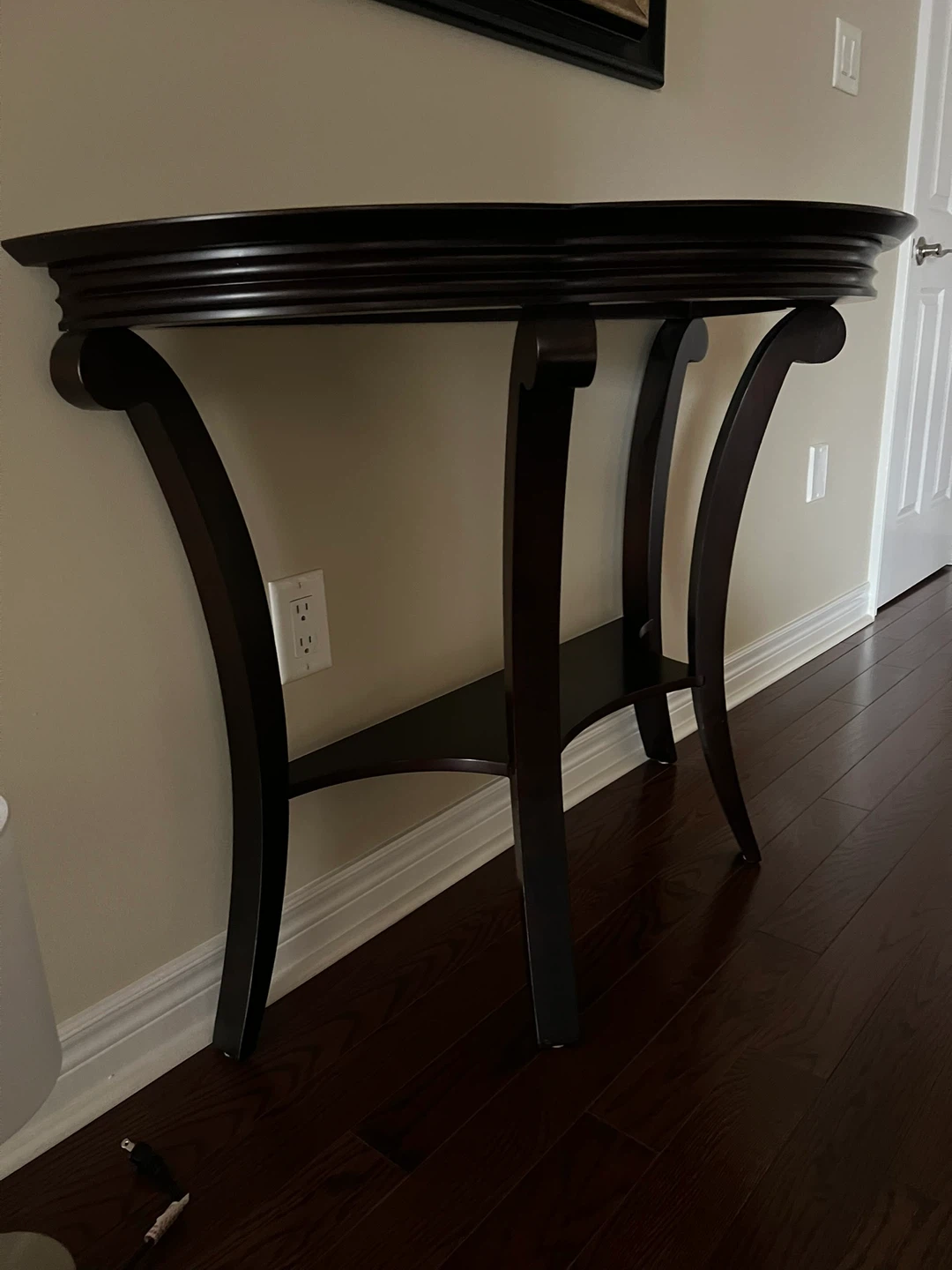 Dark Wood Console Table
