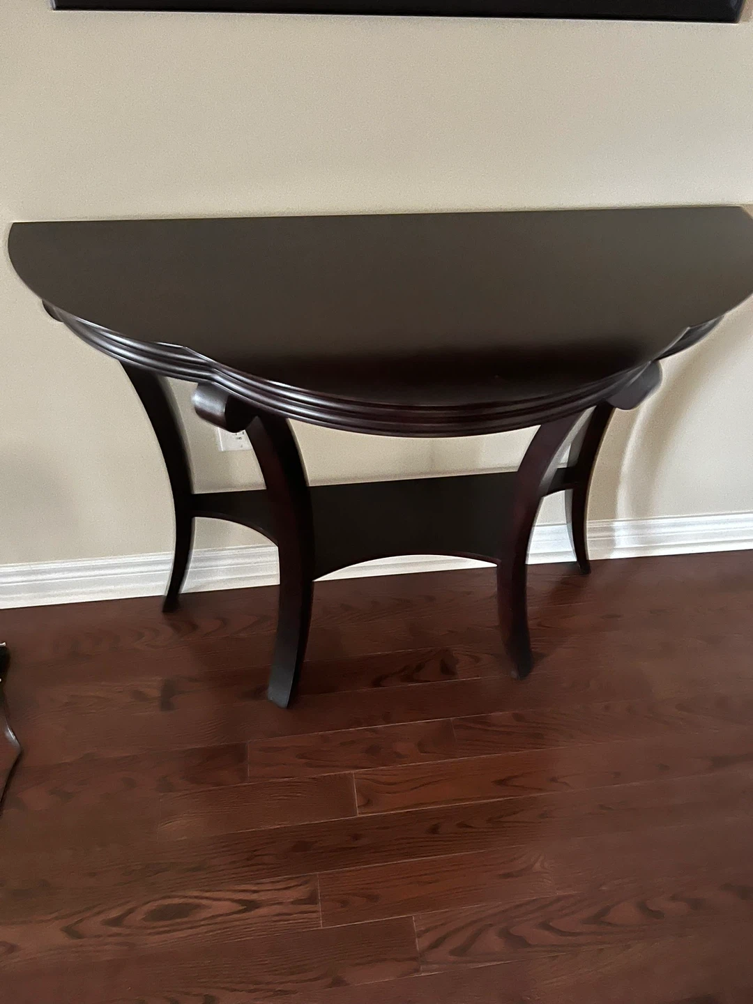 Dark Wood Console Table - photo 2