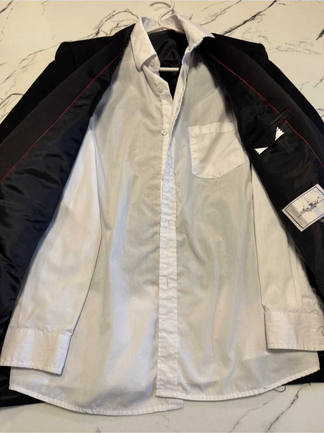 Black Tuxedo Suit - Jacket, Vest, and White Shirt - photo 3