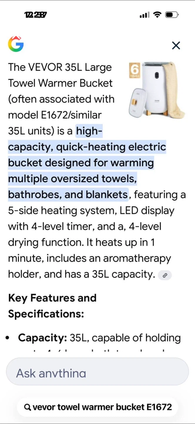 NEW Vevor Towel/Blanket Warmer/Dryer - photo 4