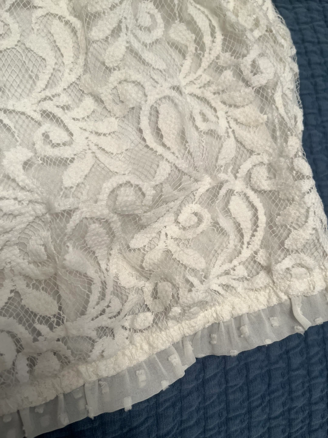 White Lace Off-the-Shoulder Top - Abercrombie & Fitch - photo 2