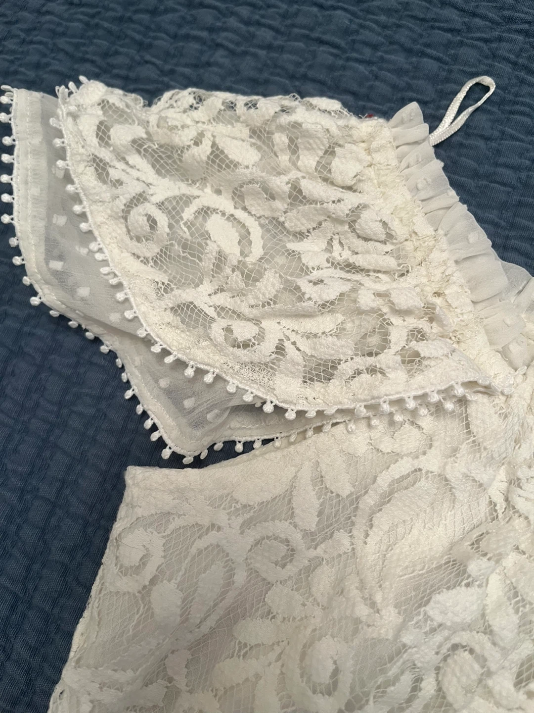 White Lace Off-the-Shoulder Top - Abercrombie & Fitch - photo 3