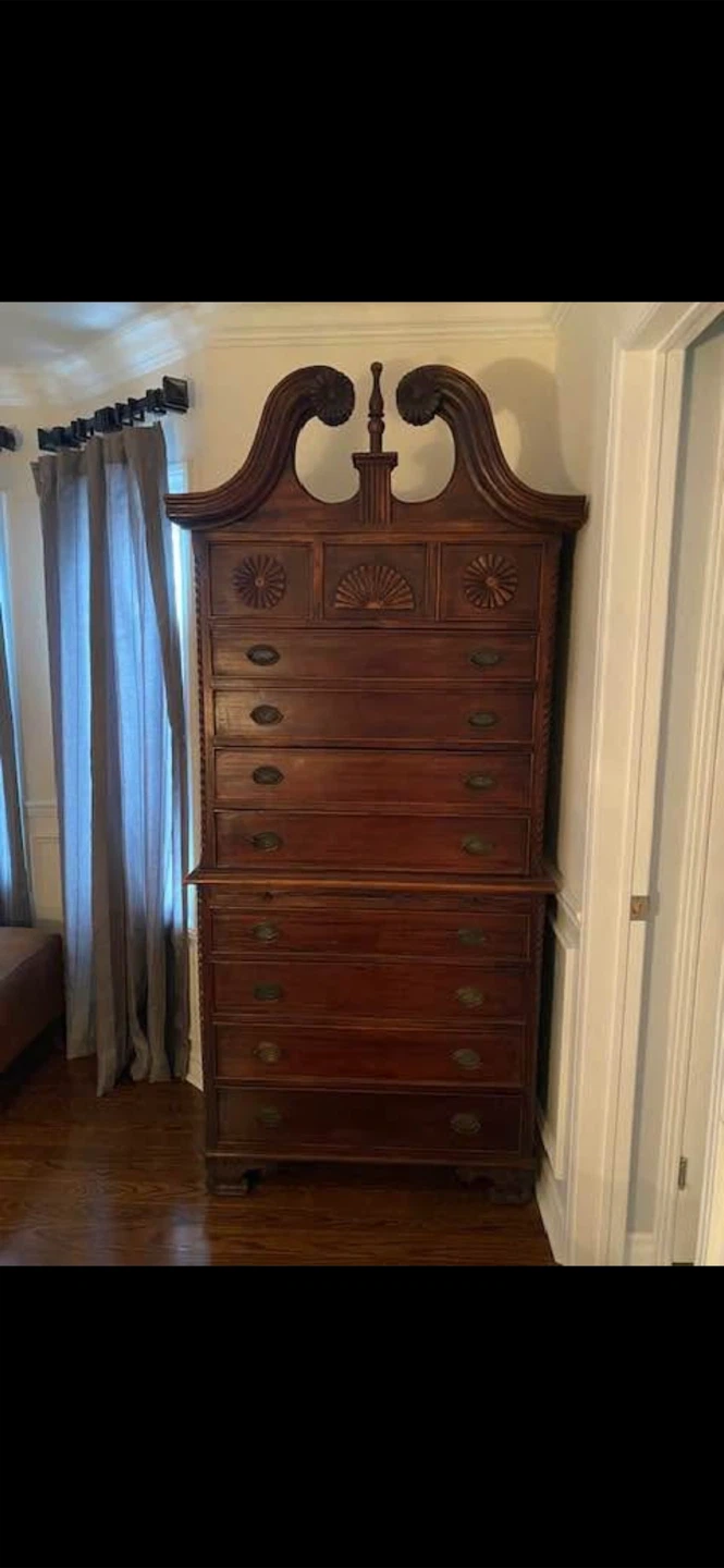 Antique Tallboy Chest of Drawers Dresser