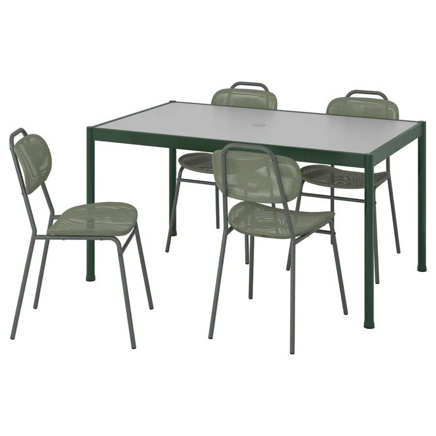 IKEA TÄRNÖ Outdoor Table and 4 Chairs Set - Green - photo 4