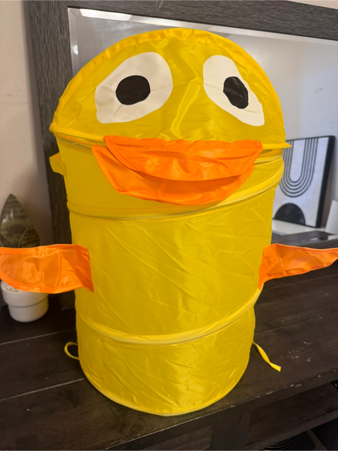 Yellow Duck Pop-Up Laundry Hamper