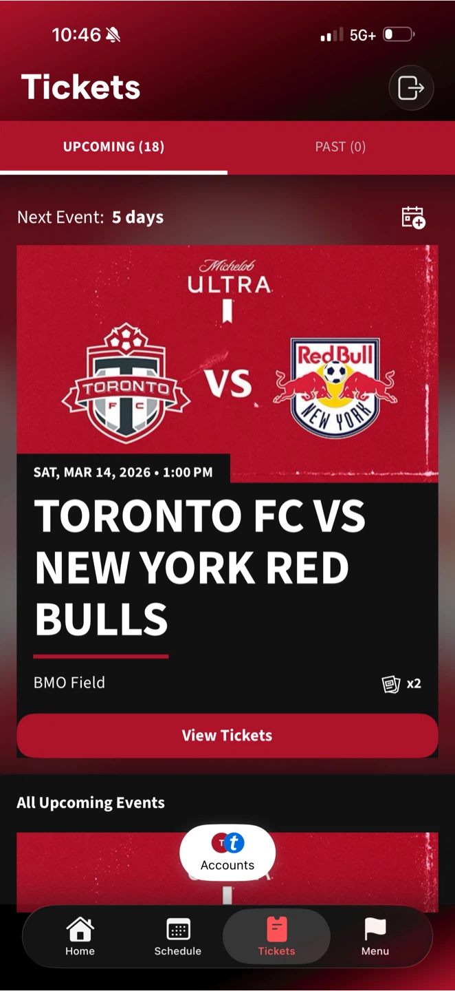 Toronto FC vs New York Red Bulls Ticket