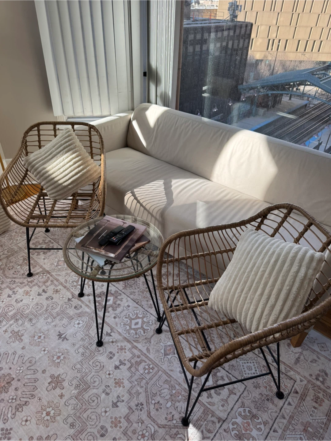 Woven Accent Chairs and coffee table (Set of 2) - photo 2
