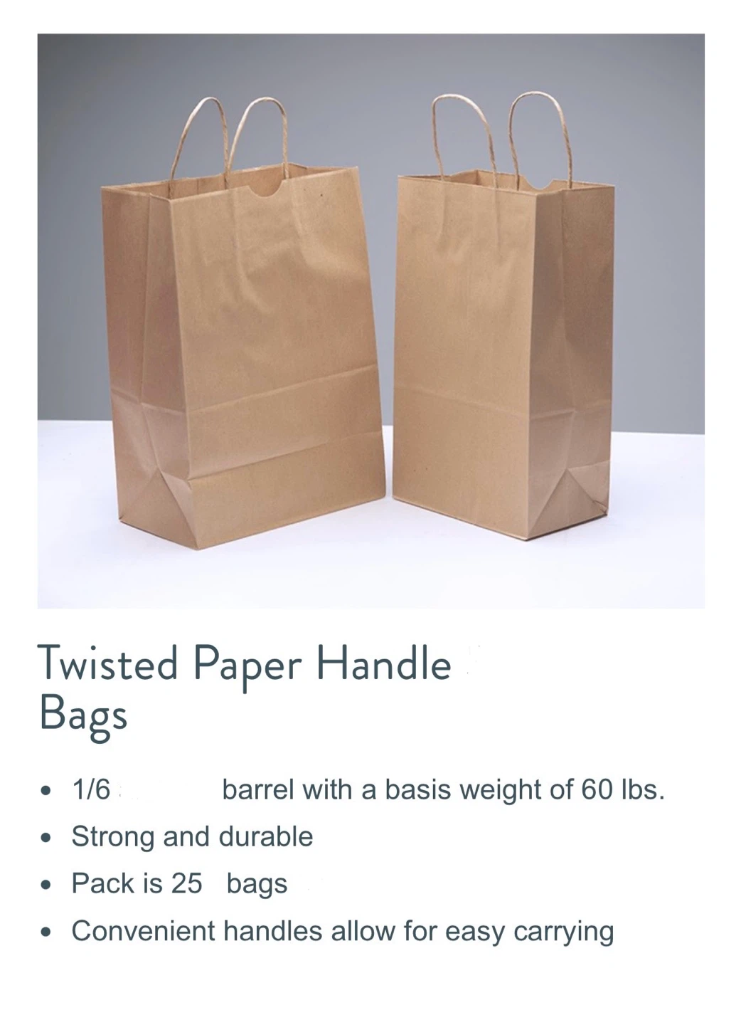 40 Paper Bags with Twisted Handles - photo 4