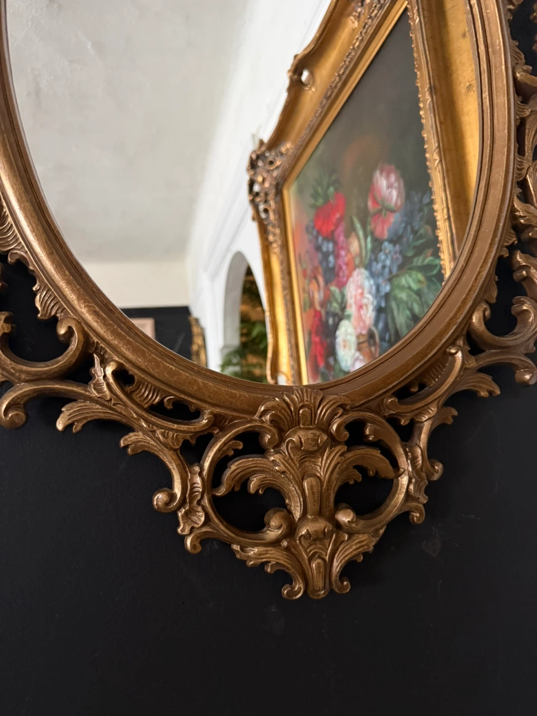 Ornate Vintage Syroco Gold Oval Mirror (price firm) - photo 5