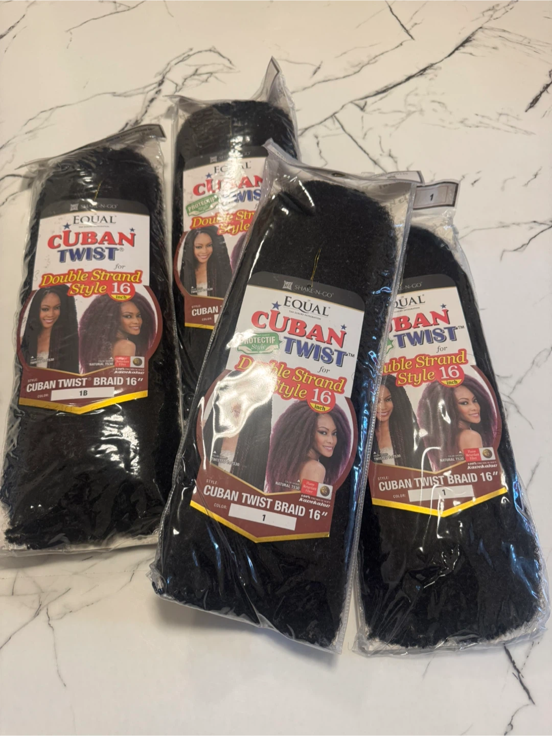 EQUAL Cuban Twist Braid 16" - 4 Packs