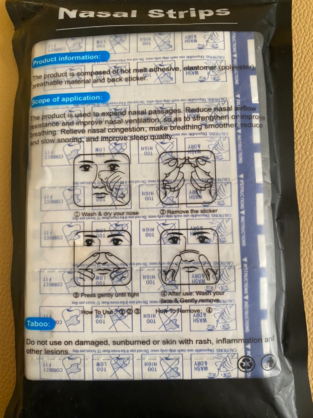 asUwish Nasal Strips for Breathing and Snoring Relief - photo 2