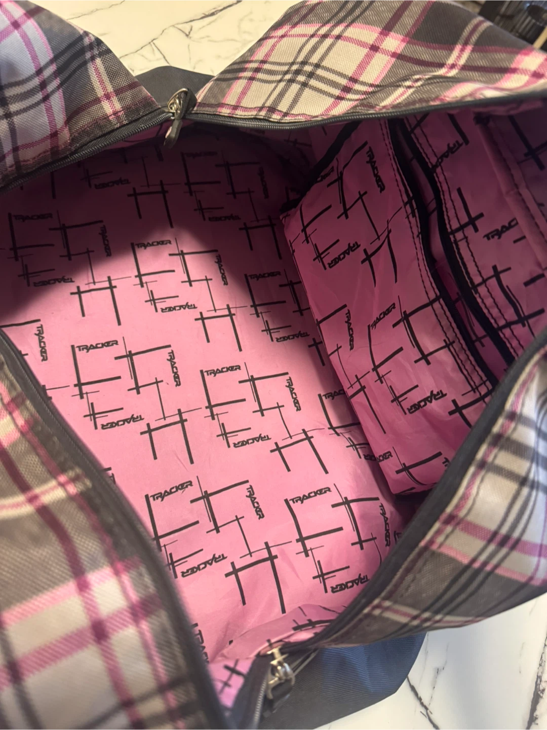 Tracker Plaid Duffel Bag - photo 5