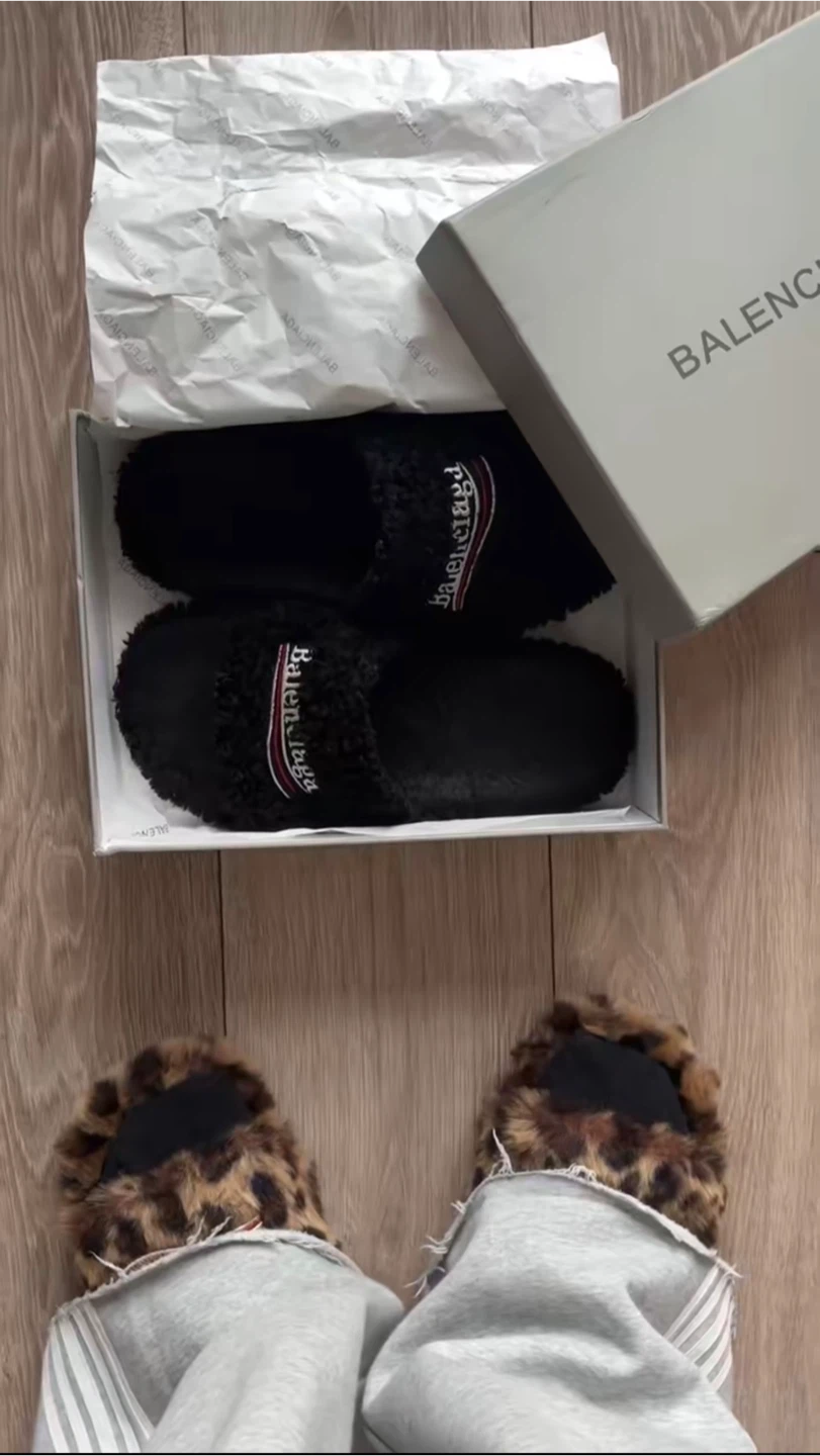 Balenciaga Furry Slides - photo 2