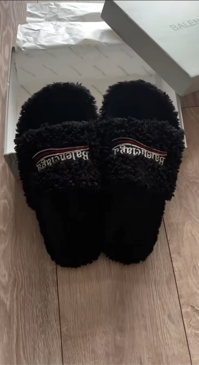 Balenciaga Furry Slides