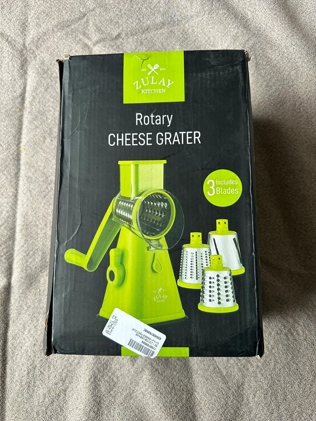 Zulay Kitchen Rotary Cheese Grater - Light Green - photo 2