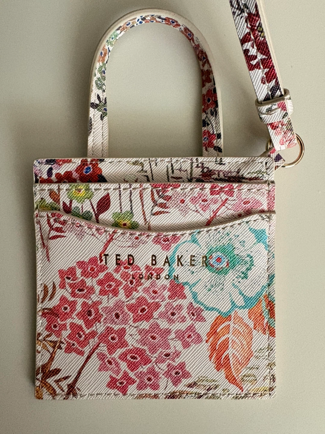 Ted Baker Floral Card Holder with Strap