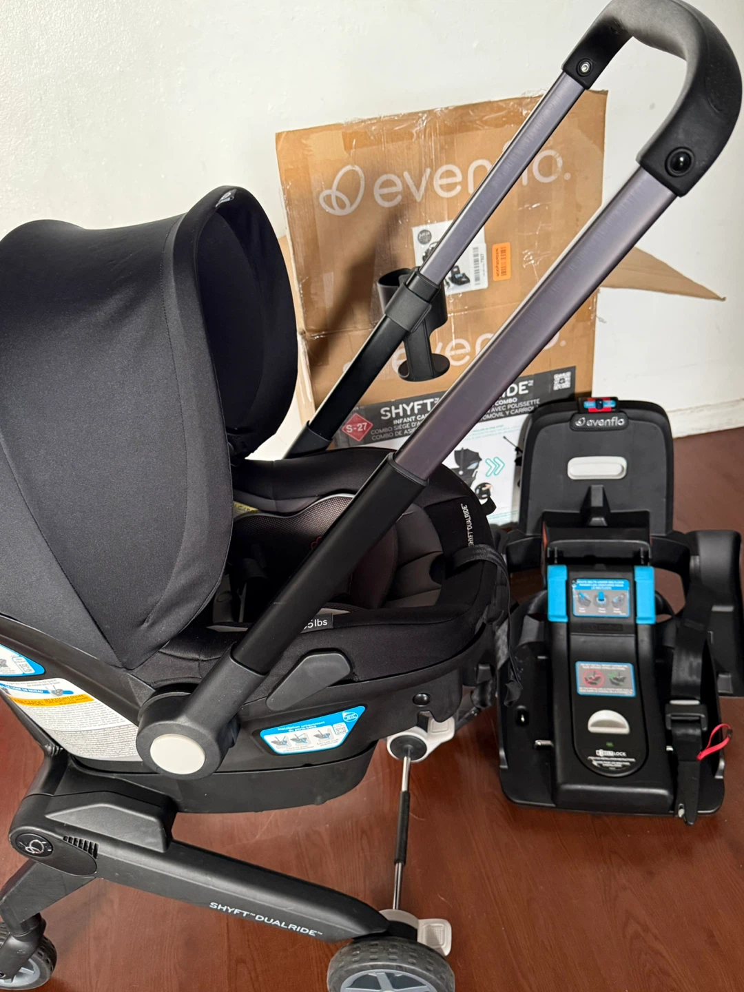 Evenflo Shyft Dualride Infant Car Seat & Stroller Combo - photo 3