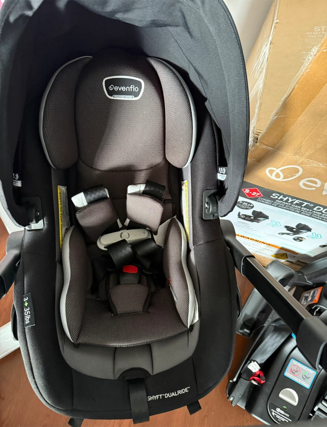 Evenflo Shyft Dualride Infant Car Seat & Stroller Combo - photo 2