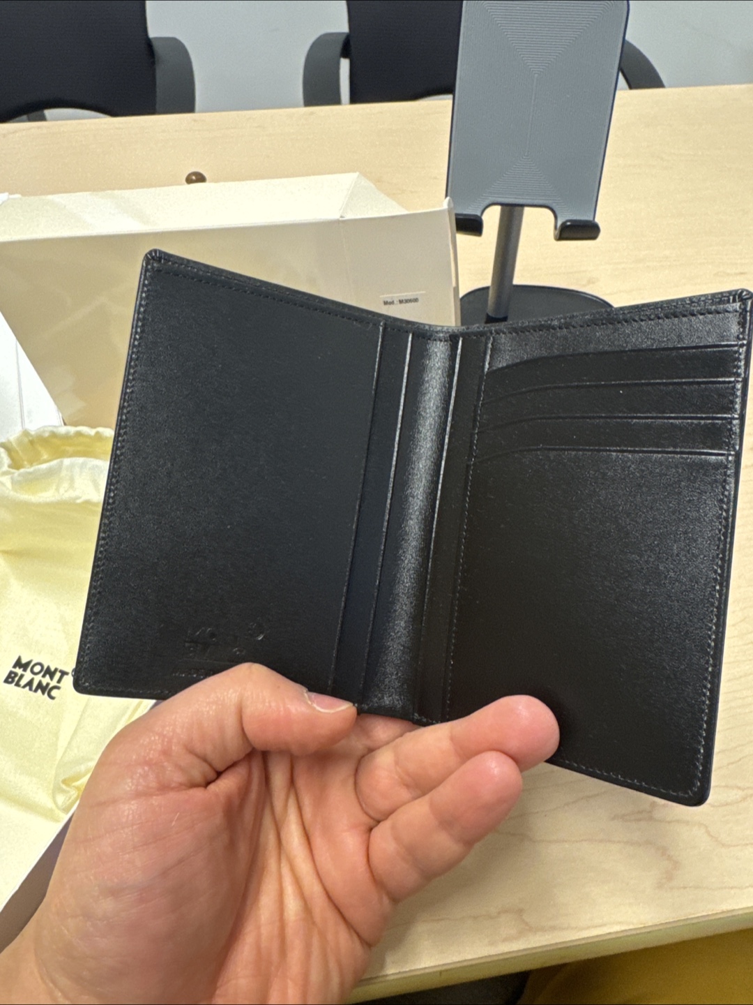 Mont Blanc Leather MST Wallet - NEW - photo 2