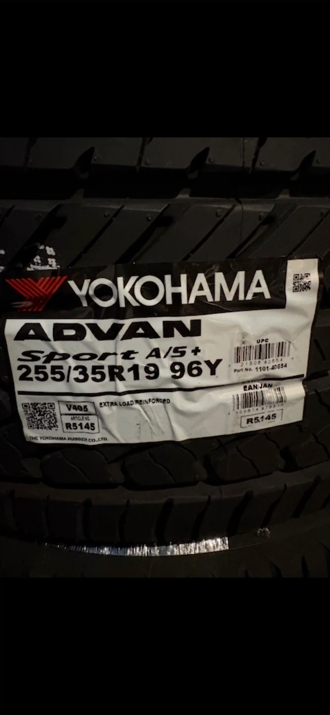 Yokohama Advan Sport A/S+ 19 inch tires - photo 2