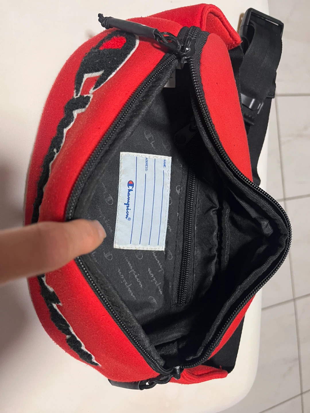 Champion Red Fanny Pack / Waist Bag