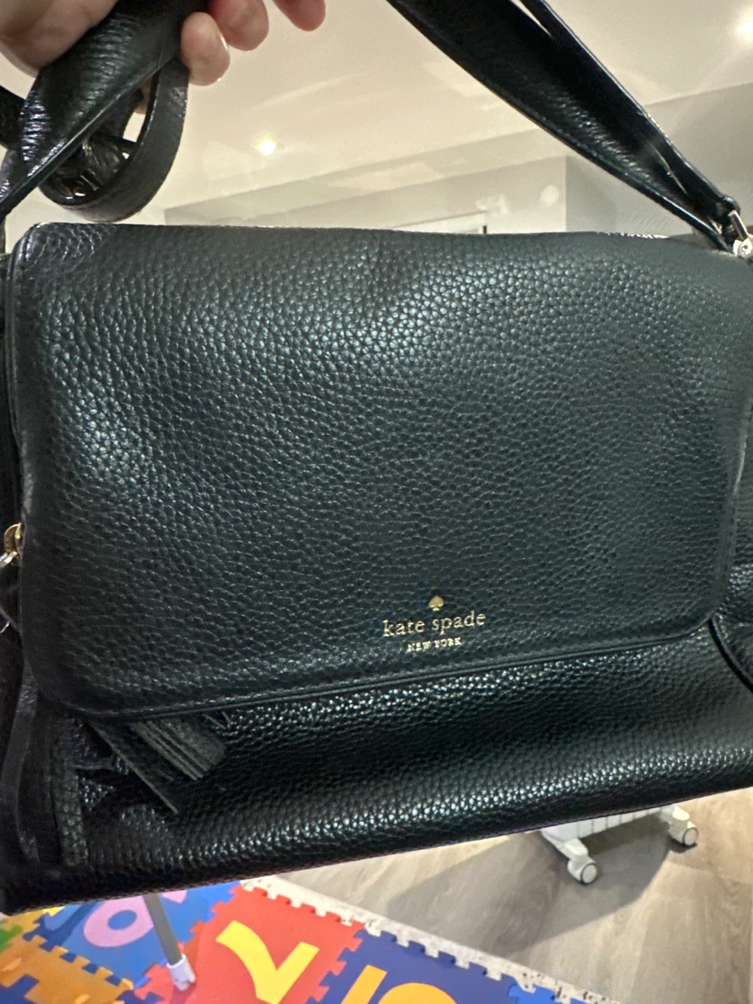 Kate Spade New York Black Leather Shoulder Bag