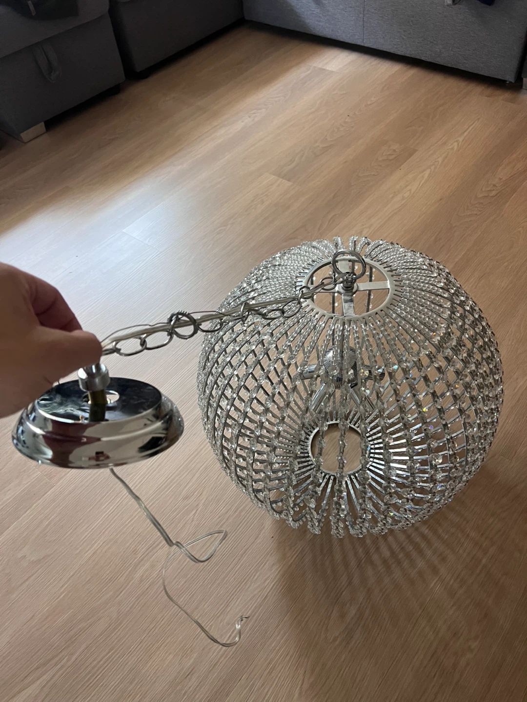Sparkly Globe Chandelier Pendant Light - photo 3
