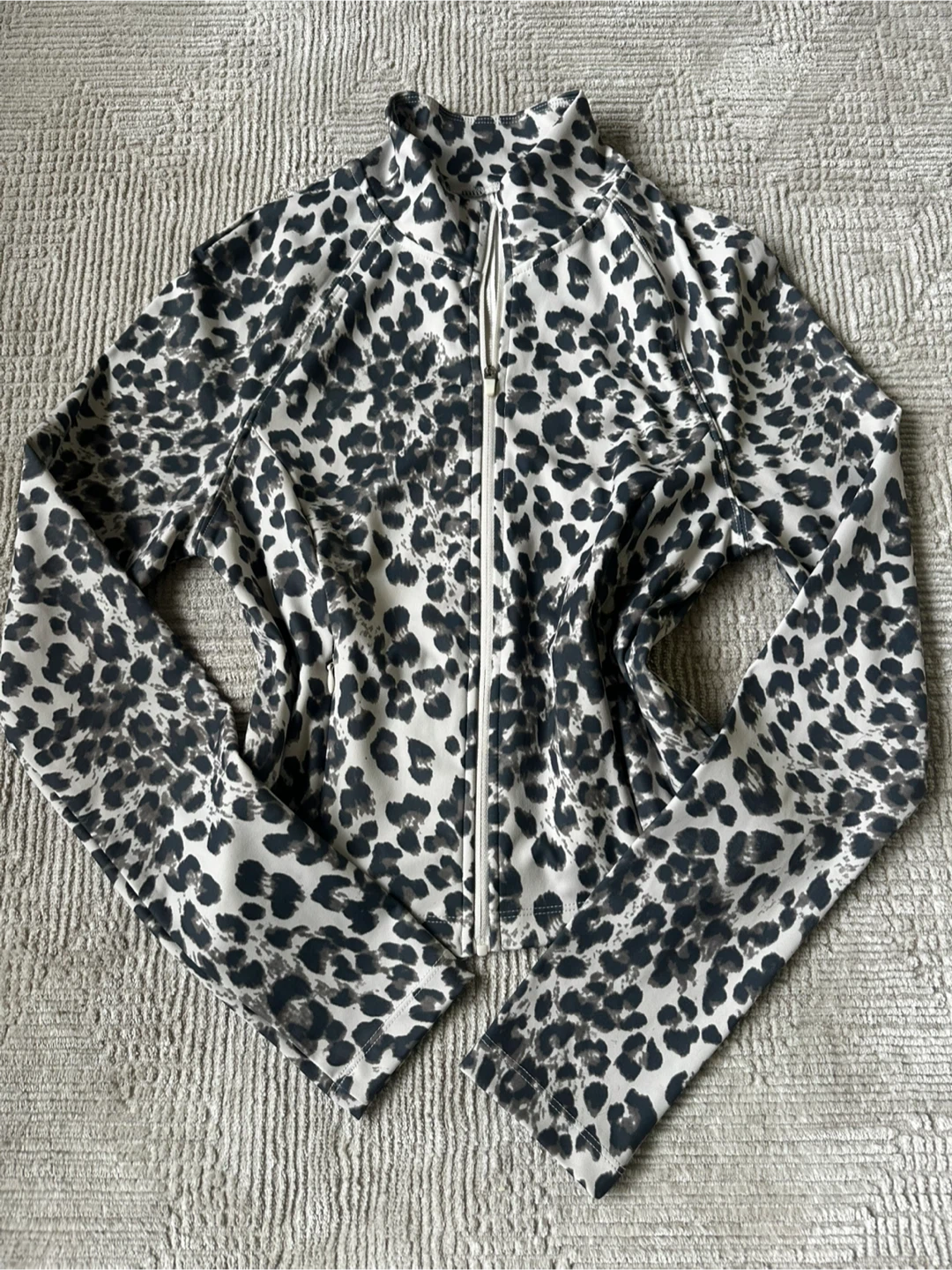 Refuge Athletics Leopard Print Full Zip Jacket