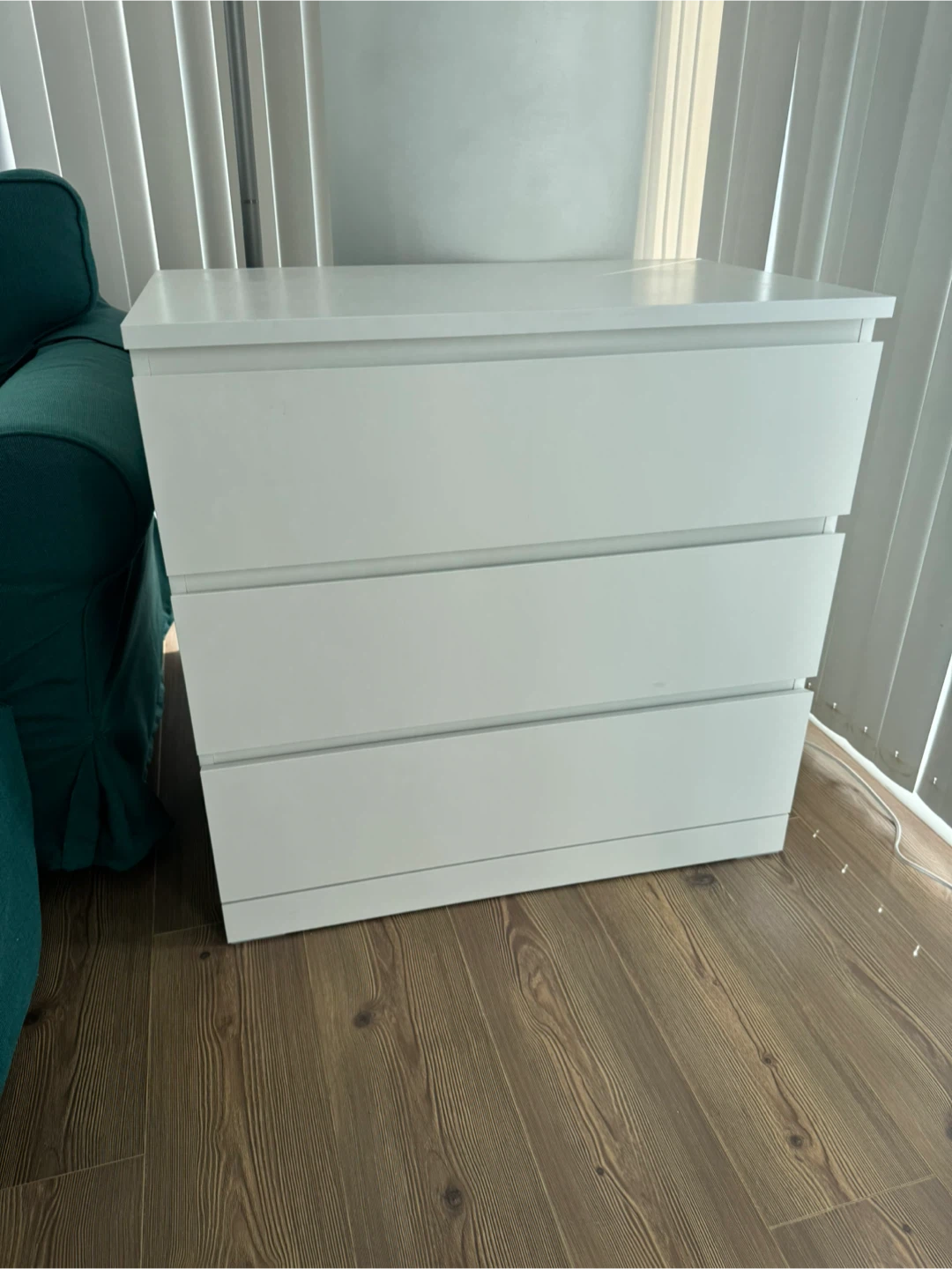 Moving sale - White 3-Drawer Dresser
