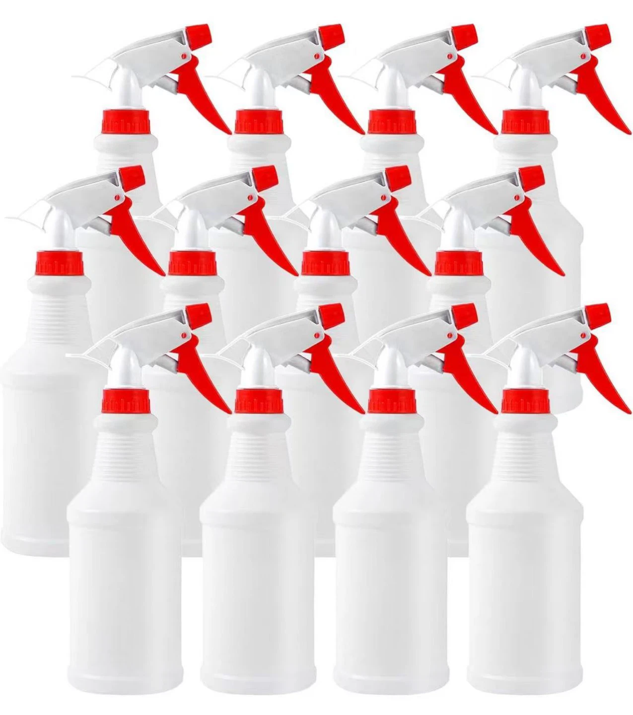 12 Pack 16oz Spray Bottles for Cleaning Solutions
