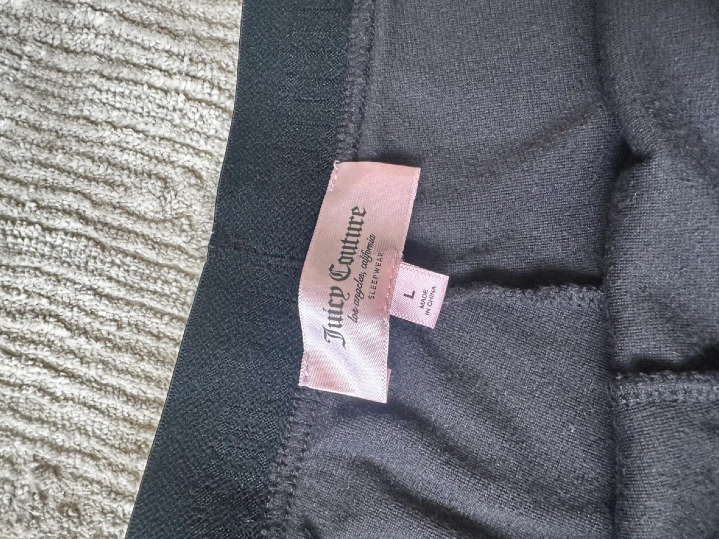 Juicy Couture Black Velour Sleep Shorts Size L - photo 4