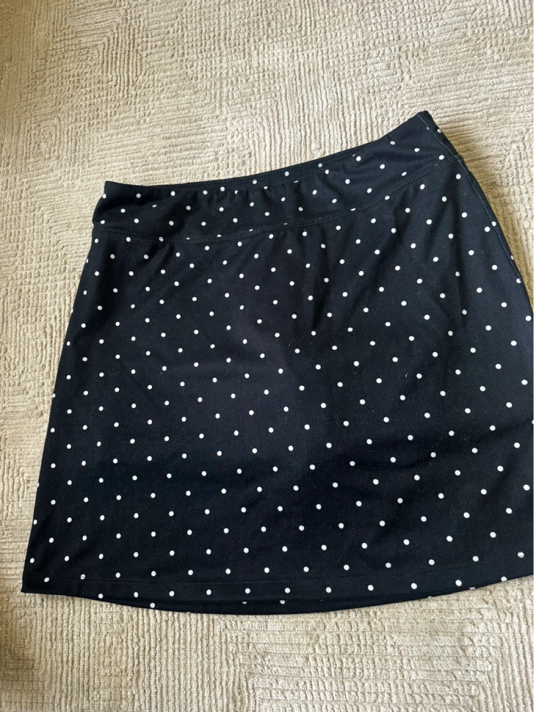 Segments Luxe Skort - Black with White Polka Dots - photo 2